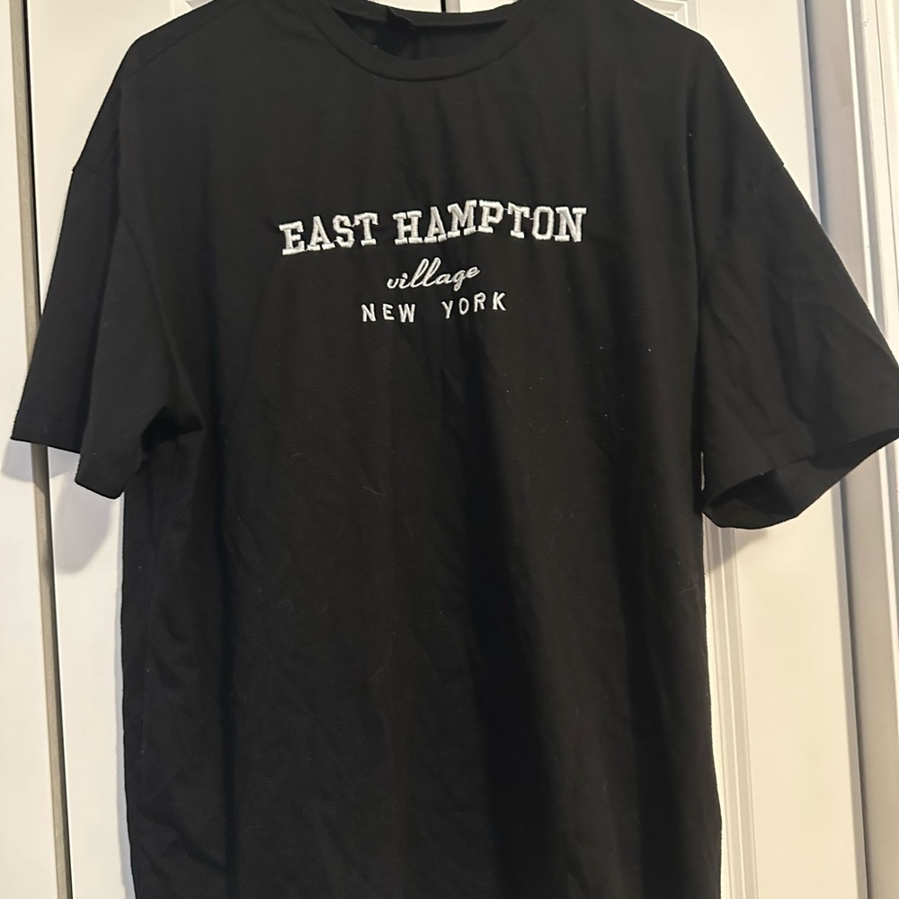 East Hampton Village New York Black T-Shirt